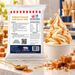Salted Caramel Soft Serve 1kg bag with soft serve dessert and flavour ingredients in a café setting