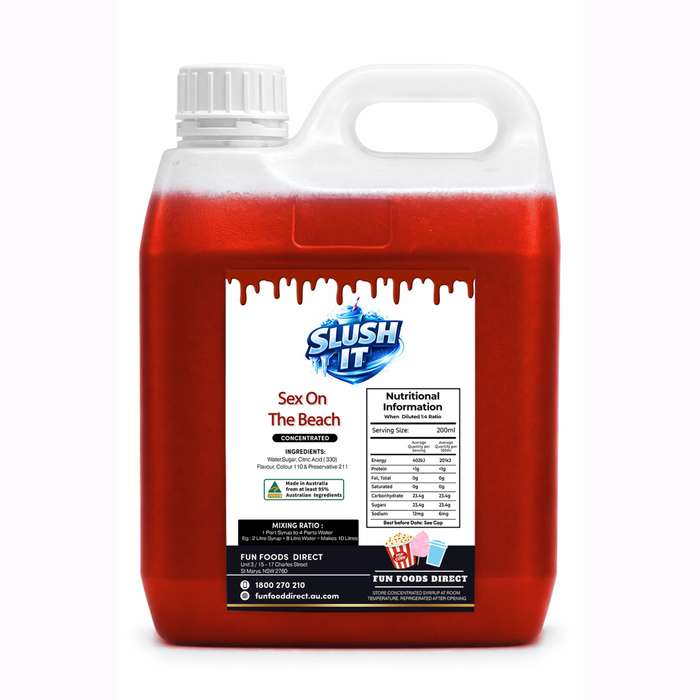 Sex On The Beach Slush / Slushie Mix Bottles