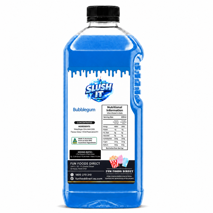 Bubblegum slushy mix / Premium Slushy Bottles