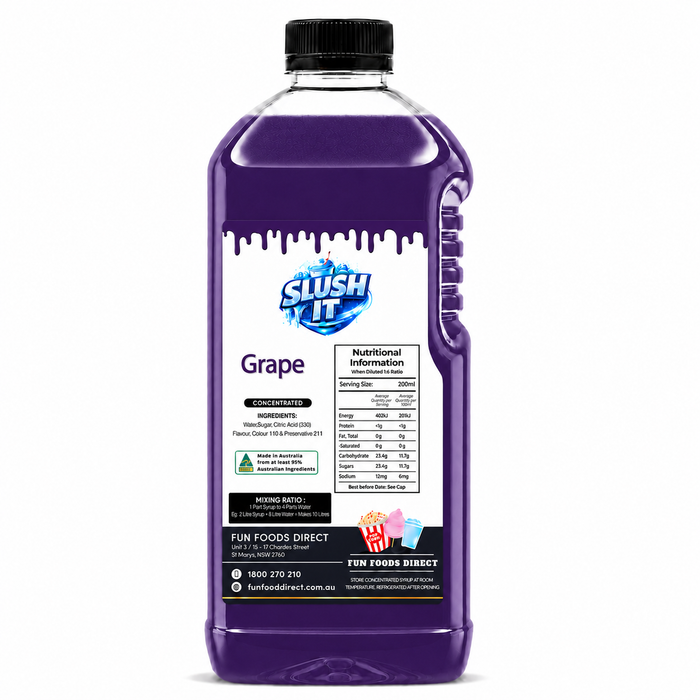 Grape Cordial Mixes 2L