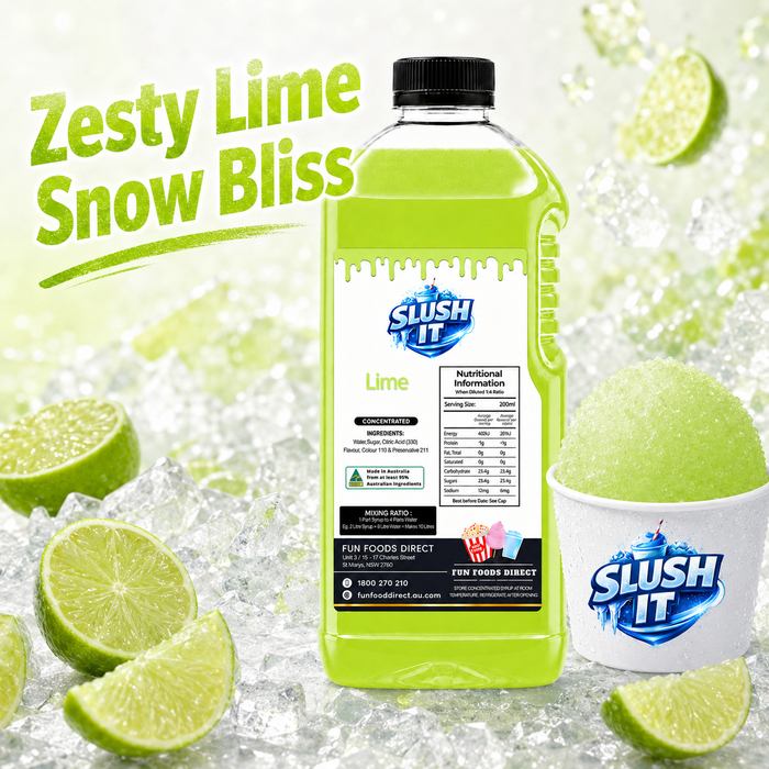 Lime Sno Cone Flavour Bottle 2L