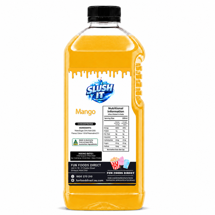 Mango Sno Cone Flavour 2L Bottle