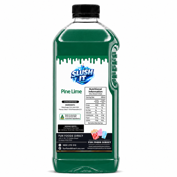Pinelime Slush / Slushie Mix Bottles