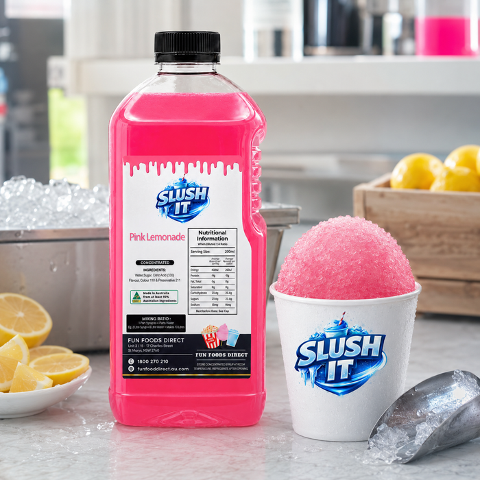 Pink Lemonade Sno Cone Flavour Bottle 2L