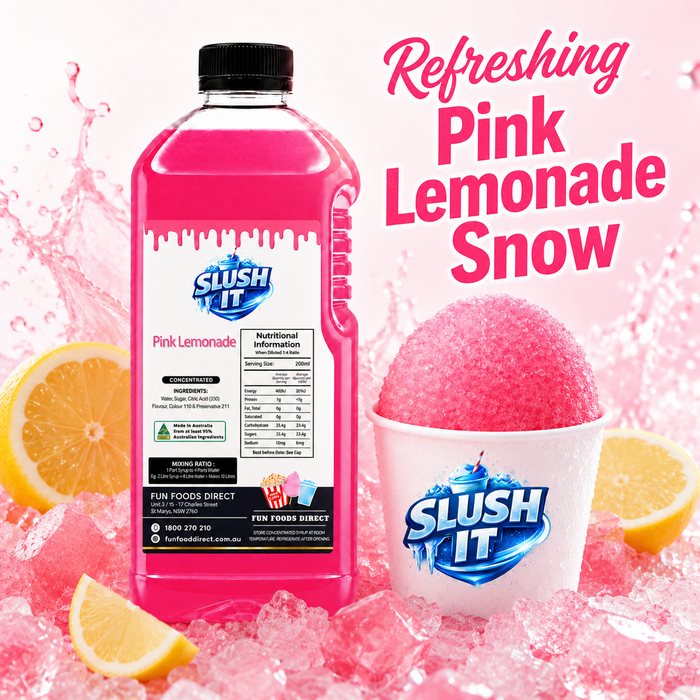 Pink Lemonade Sno Cone Flavour Bottle 2L