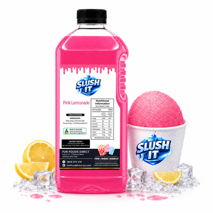 Pink Lemonade Sno Cone Flavour Bottle 2L