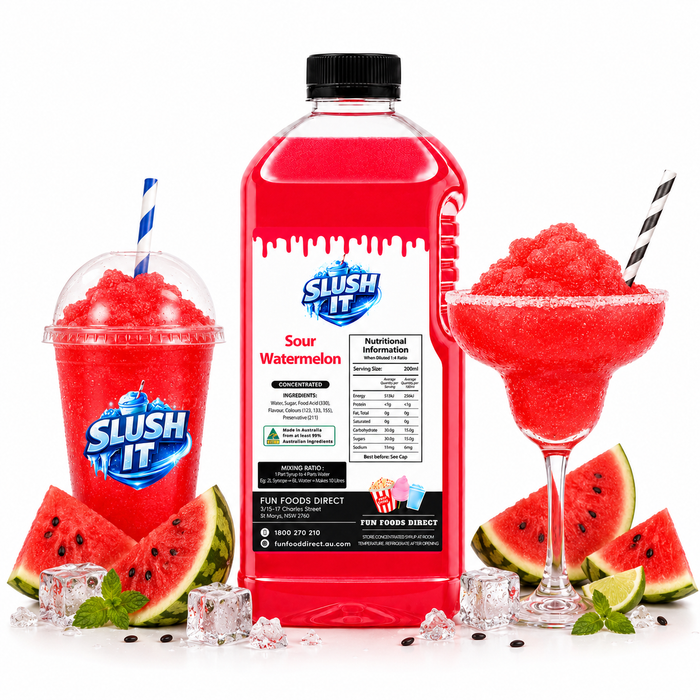 Sour Watermelon Slushy Mix / Premium Slushy Bottles