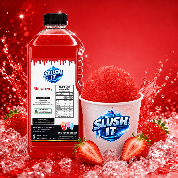 Strawberry Sno Cone Flavour Bottle 2L