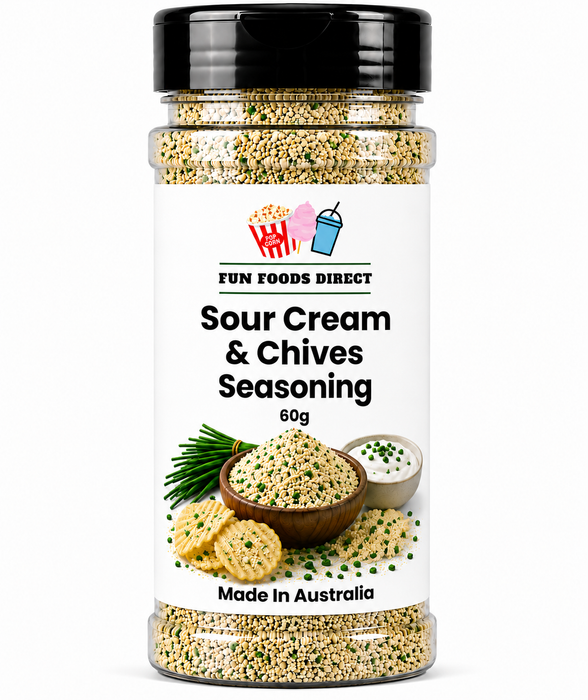 Sour Cream & Chives Seasoning 60g | Creamy Herb Flavour Boost for Chips & Snacks