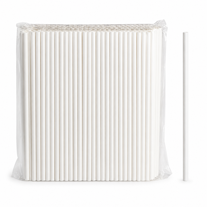 White Regular FSC Mix Credit Paper Straw 197M 2500/CTN