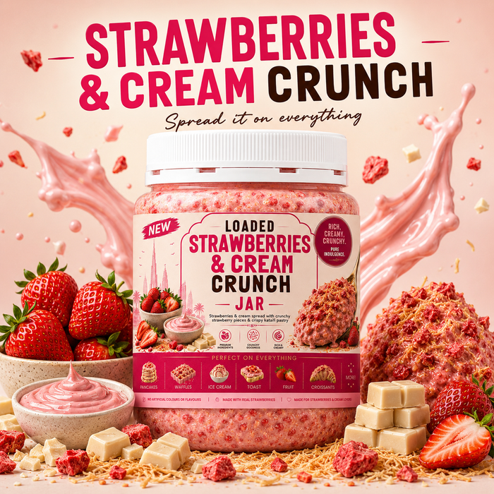 Loaded Strawberry & Cream Crunch Topping 375ml