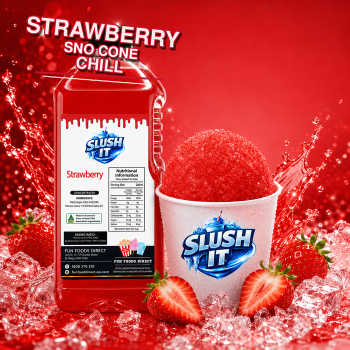 Strawberry Sno Cone Flavour Bottle 2L