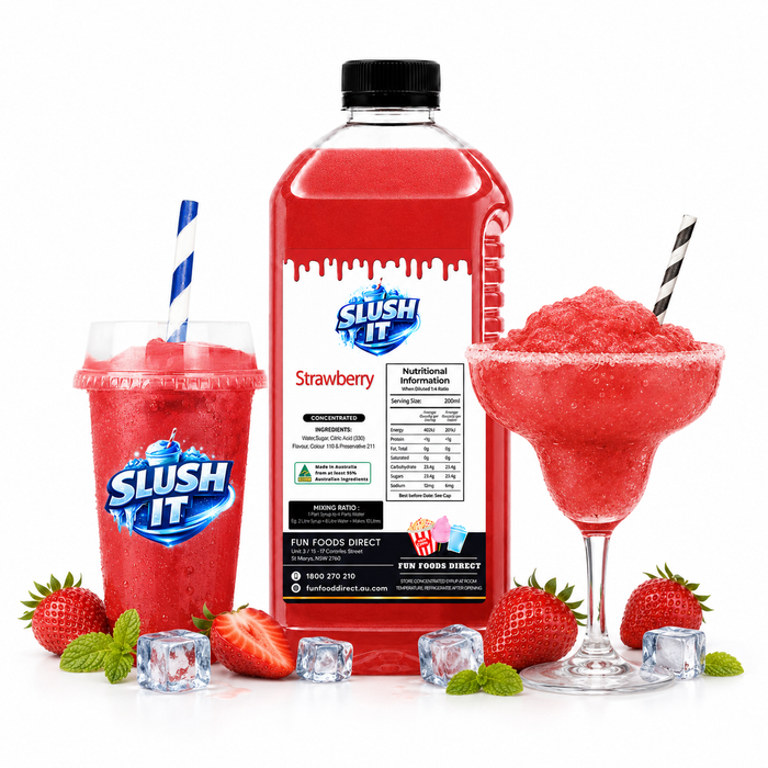 Strawberry Slush / Slushie Mix Bottles