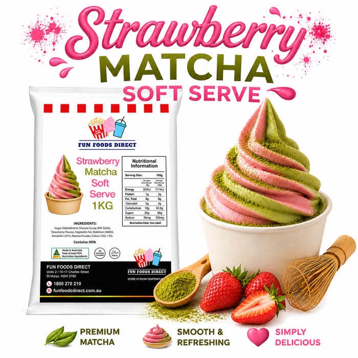 Strawberry Matcha Soft Serve Mix 1KG