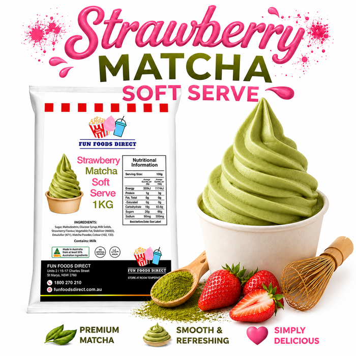 Strawberry Matcha Soft Serve Mix 1KG