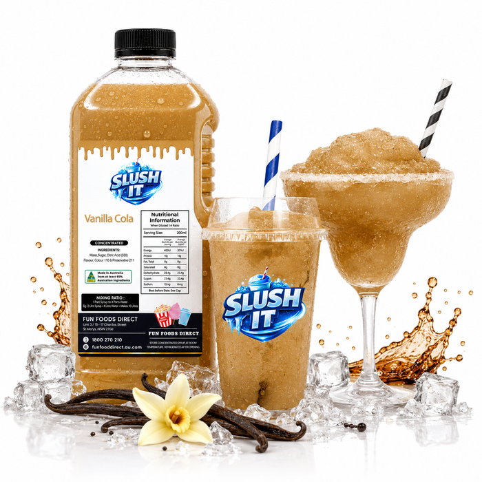 Vanilla Cola Slush / Slushie Mix Bottles