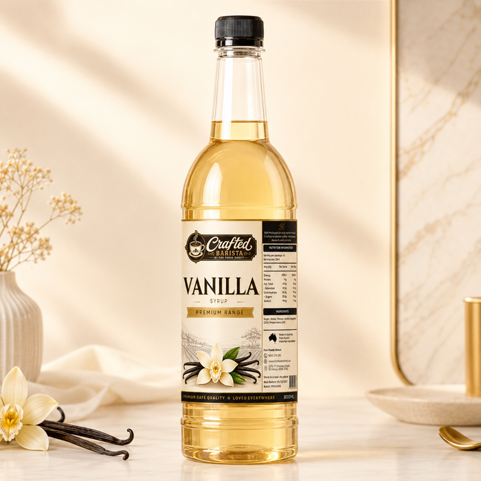 Vanilla Syrup Premium Range 800mL | Rich Vanilla Flavour