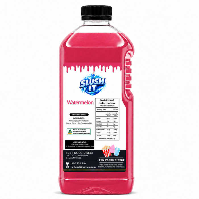 Watermelon Slush / Slushie Mix Bottles