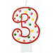 #3 POLKA DOTS FLAT CANDLE