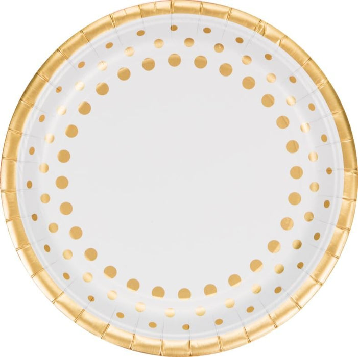 Sparkle & Shine Gold Dinner Plate Round