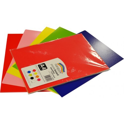 Poster Board Assorted 400gsm A4 10 Sheets