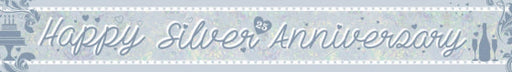 BANNER HOLOGRAPHIC SILVER ANNIVERSARY