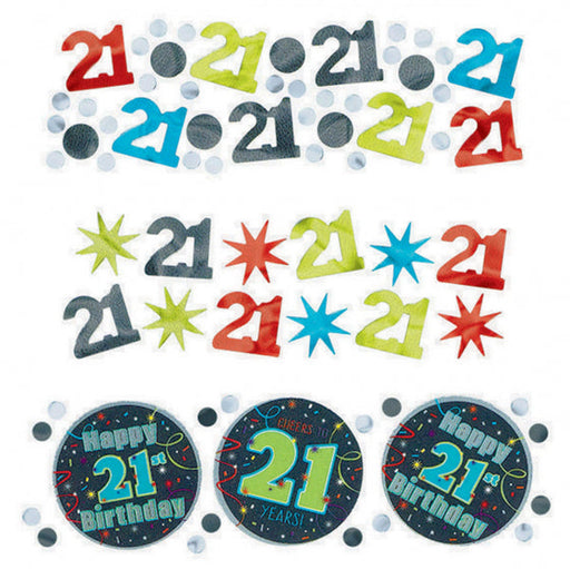 BRILLIANT BIRTHDAY 21 CONFETTI 34G