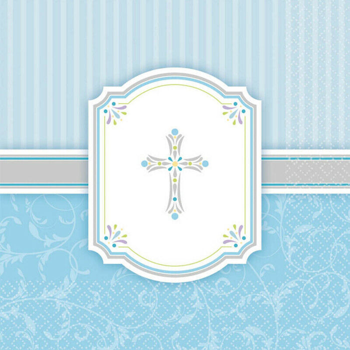Blessings Blue Lunch Napkins