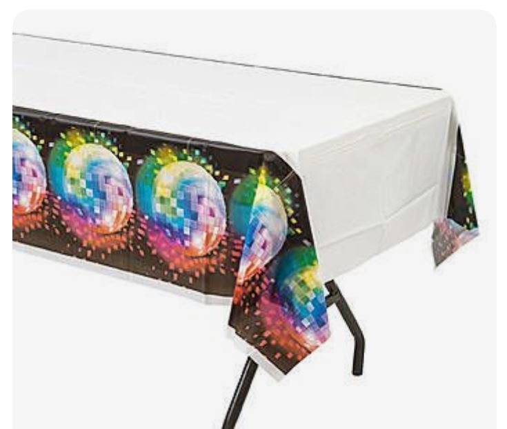 70's Disco Fever Table cover Plastic