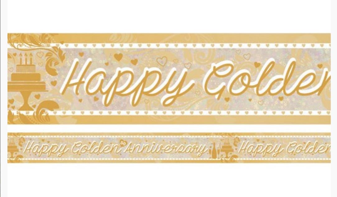 50th - Golden Anniversary Holographic Banner