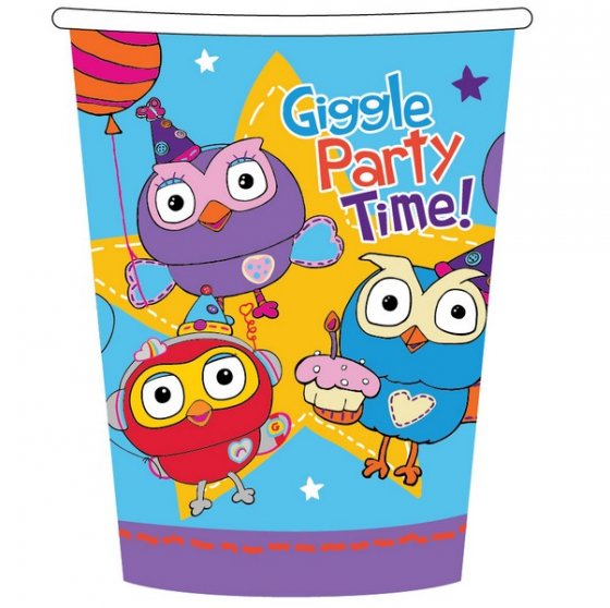 GIGGLE AND HOOT 9OZ -266ML CUPS