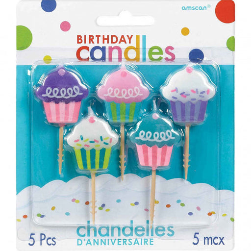 HAPPY BIRTHDAY PICK CANDLES - CUPCAKE