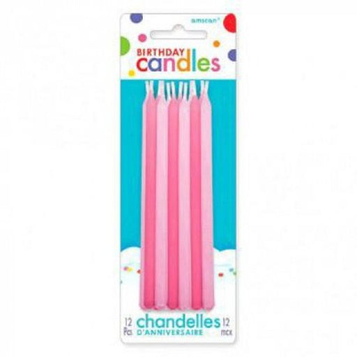 PINK BIRTHDAY TAPER CANDLE