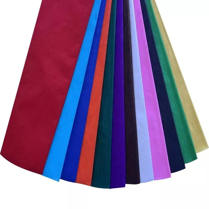 Crepe Paper Assorted 500MM x 2.5m 1 Pack