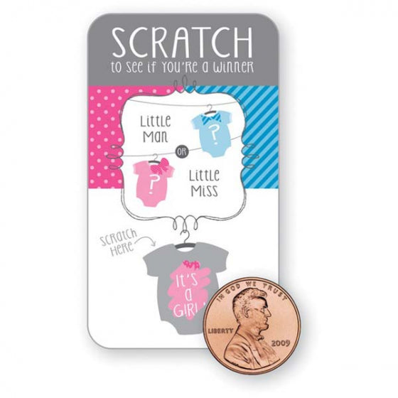 Bow or Bowtie Girl Scratch Card Reveal Game