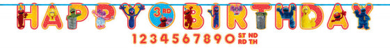 SESAME STREET RIBBON LETTER BANNER