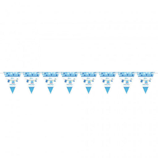 SHOWER WITH LOVE BOY PENNANT BANNER