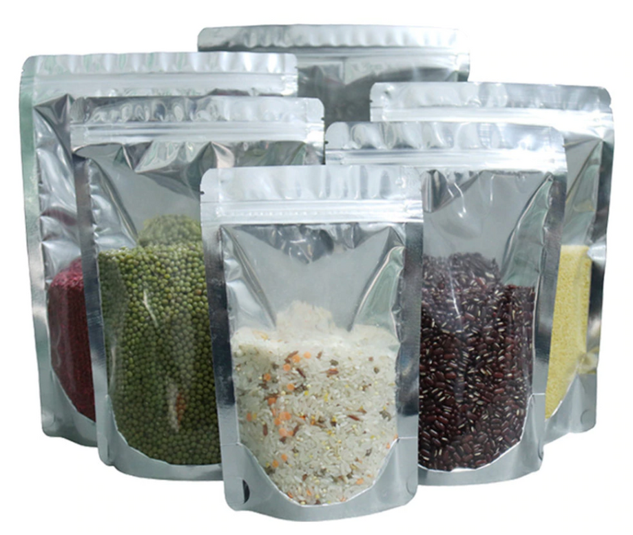 Resealable Zip Lock Bags Aluminum Clear Front - Durable & Eco-friendly ...