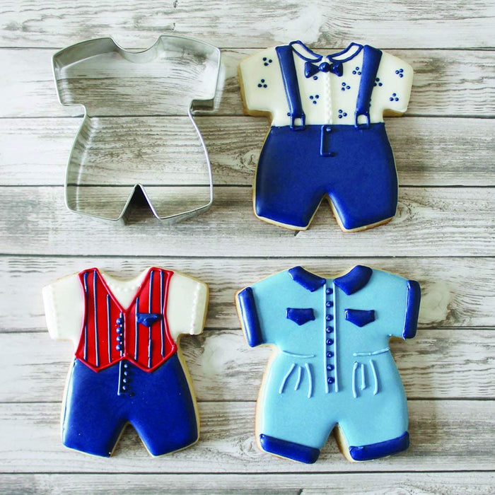 Baby Boy Romper Premium Tin Cookie Cutter by Tunde's Creations