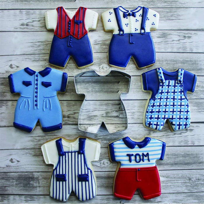 Baby Boy Romper Premium Tin Cookie Cutter by Tunde's Creations