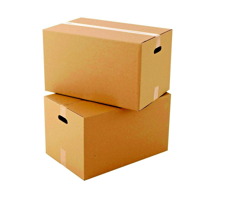 Moving Cardboard Packing Boxes With Handles 72 Litres
