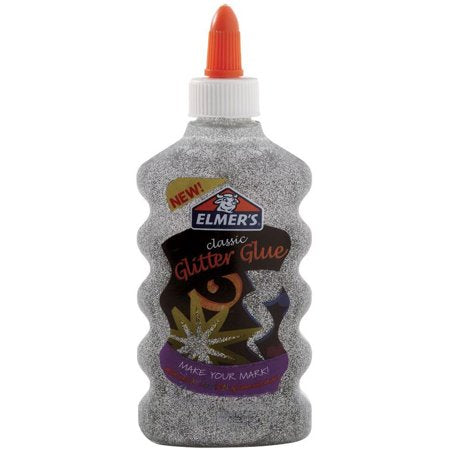 Elmer's Sliver Glitter Glue Bottle