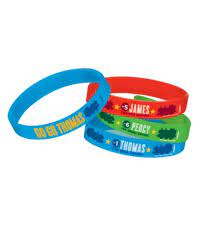 Thomas the tank engine Rubber Bracelets Pack of 4 Favours Party Bag Filler Birthday