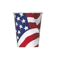 USA American Flag Cups