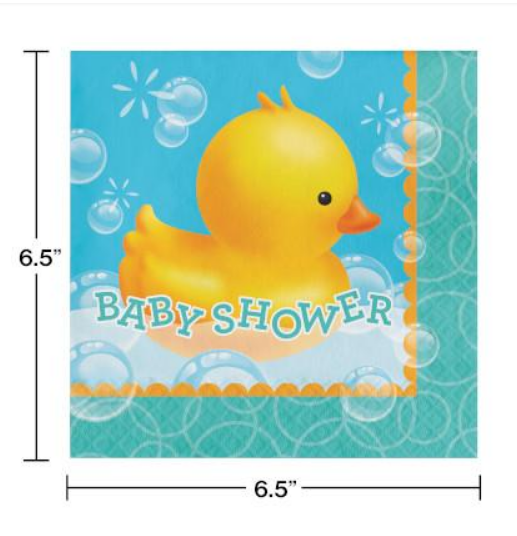 Bubble Bath Baby Lunch Napkins