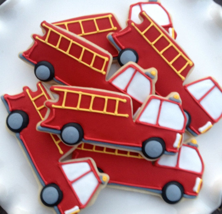 Fire Truck Stainless Steel Cookie Cutter