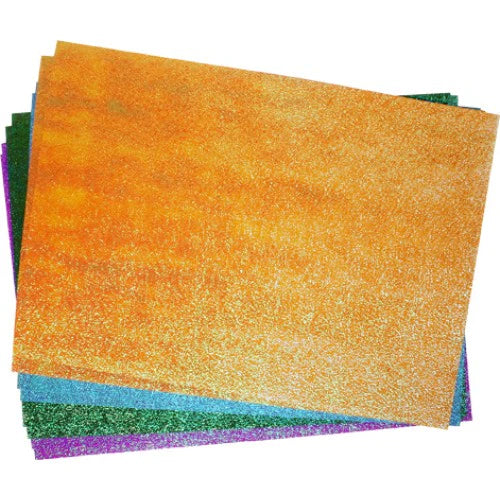 Glitter Paper Single Sided A4  - Assorted
