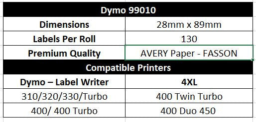 DYMO Compatible Shipping Labels