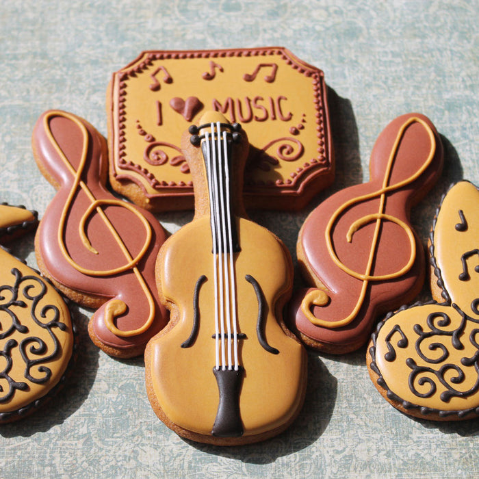 Violin Premium Tin Cookie Cutter